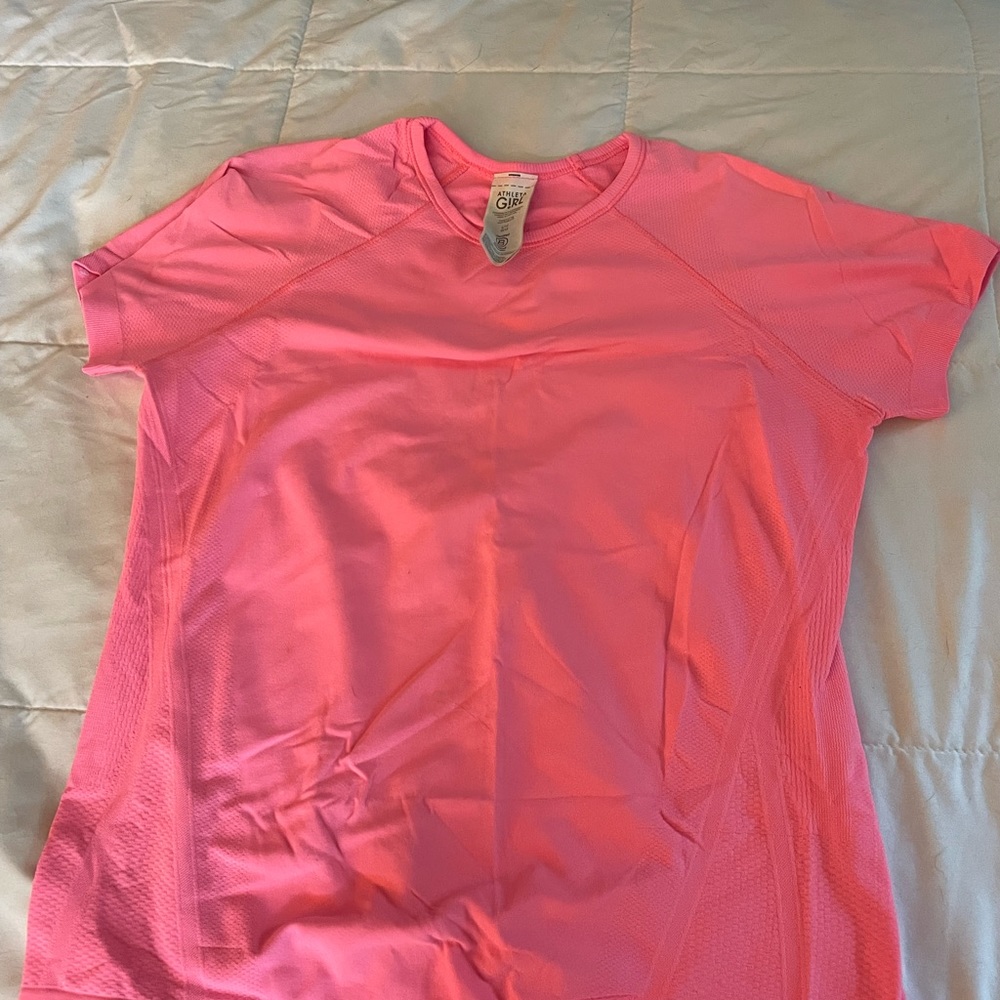Athleta Girl Brught pink shirt